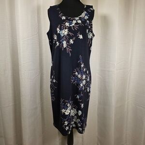 Los Angeles Gal Floral Shift Dress Made USA Medium